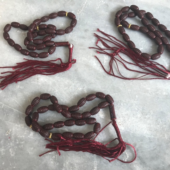 Accessories - Tasbeeh Pray Beads Mala Marron Plastic Beads